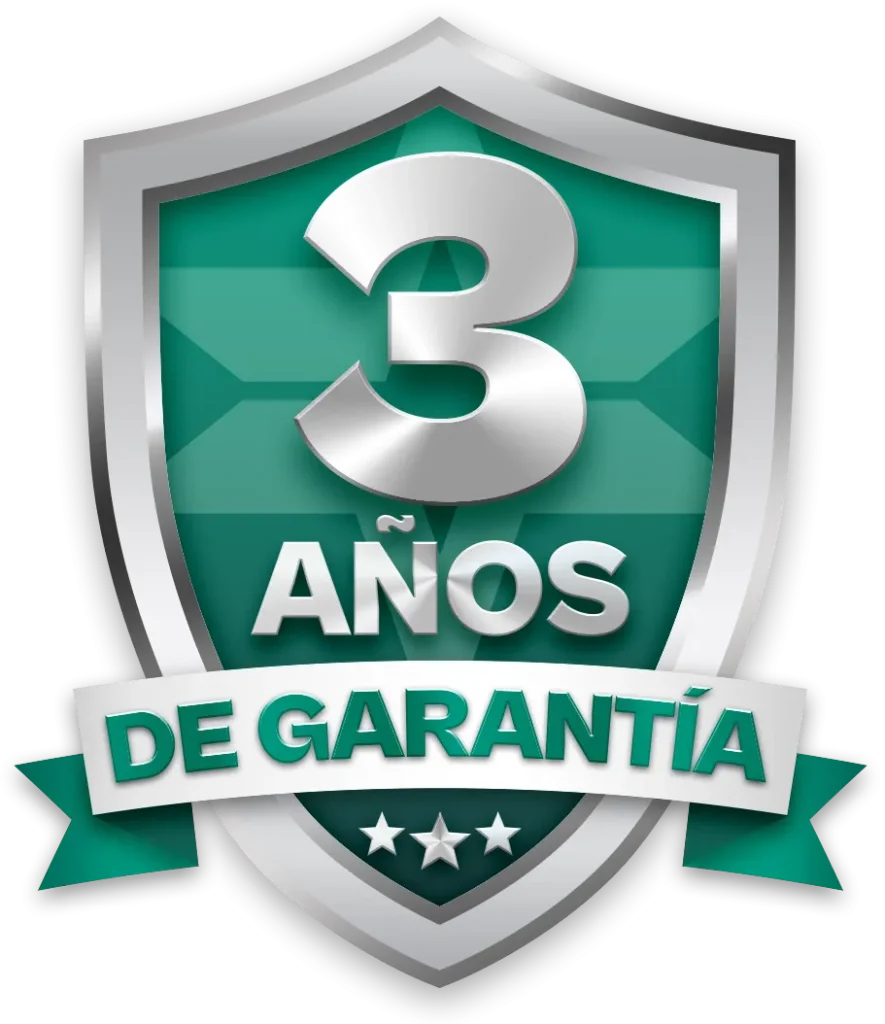 3 Años de Garantía